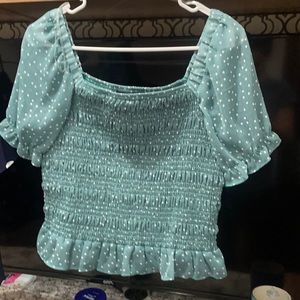 Large shirt ruffles at bottom brand new never worn